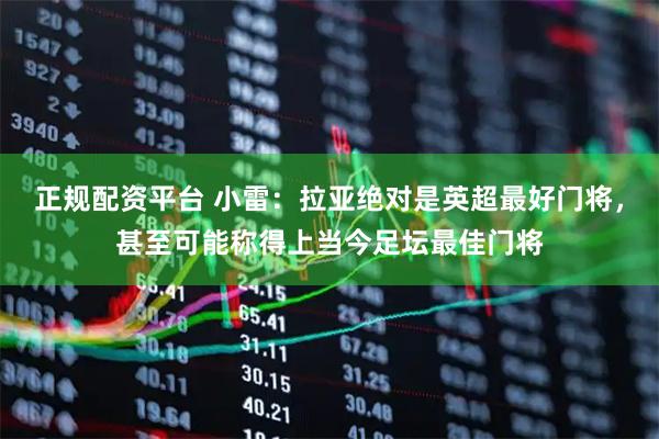 正规配资平台 小雷：拉亚绝对是英超最好门将，甚至可能称得上当今足坛最佳门将